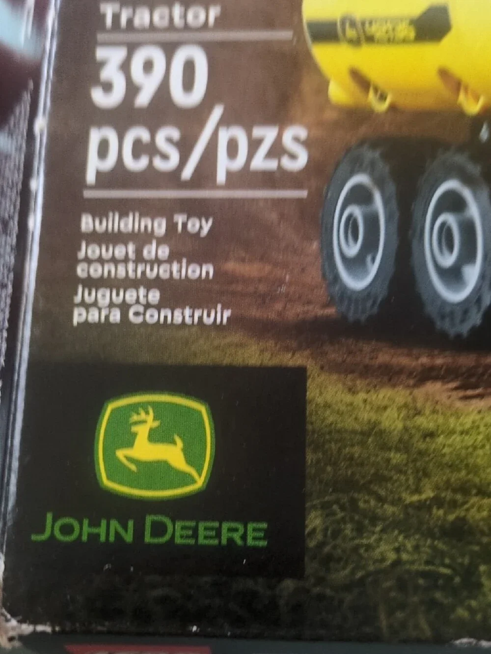 LEGO Technic Green & Yellow Tractor with Trailer
